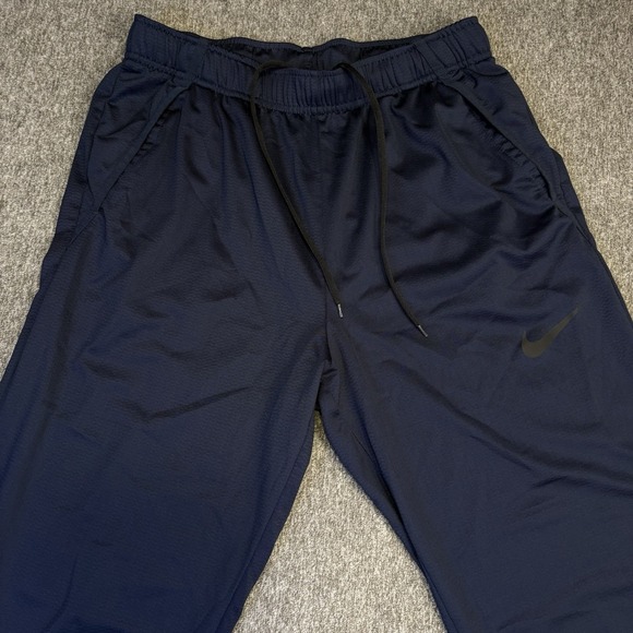 Nike Dri-Fit Epic Knit Training Pants Men's L Navy Joggers Gym Training Track - Picture 1 of 12